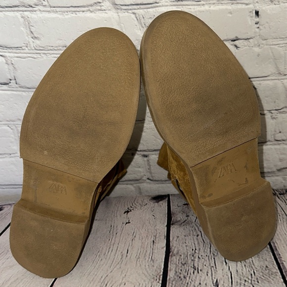 Zara Woman’s EU 39 US size 8 Genuine Suede and Faux Fur Boots - Picture 12 of 16